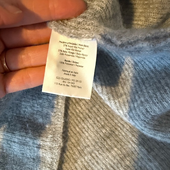 Sezane gaspard light grey cardigan size medium - Picture 5 of 5